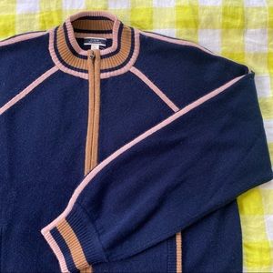 J Crew Cashmere Cardigan L - Very cool retro style!